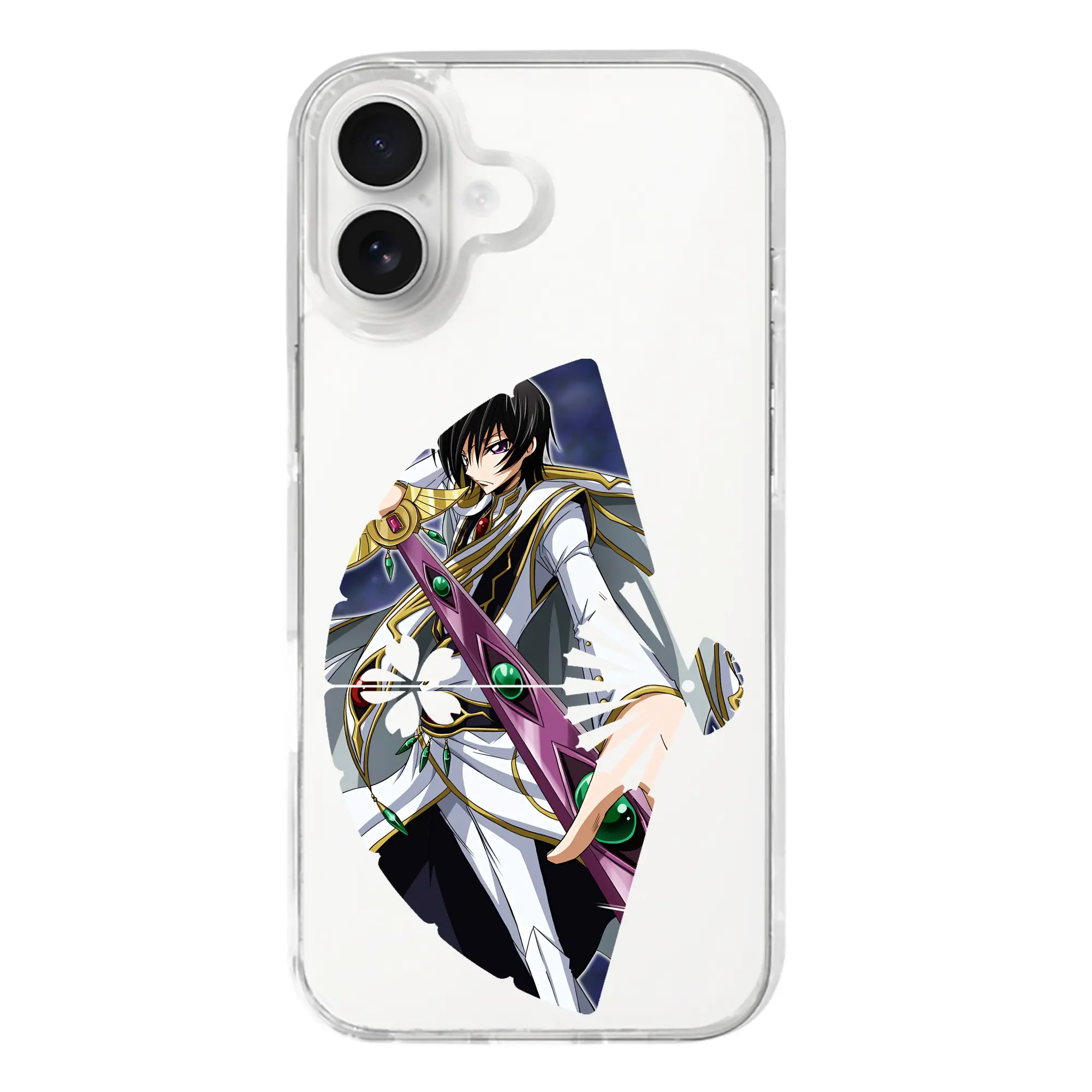 コードギアス 反逆のルルーシュ グッズ ルルーシュ・ランペルージ - iPhone 17シリーズ 透明スマホケース – 薄型・耐衝撃・精密フィット保護カバー